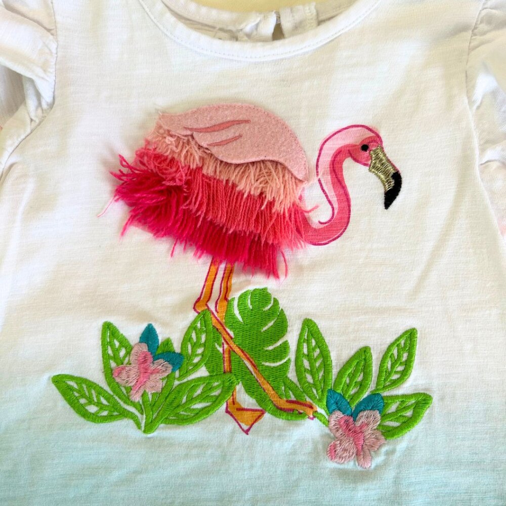 Mud Pie Girls Flamingo Tunic - Picture 4 of 6